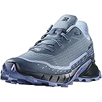 Salomon ALPHACROSS 5, Zapatillas de Trail Running para Mujer, Bering Sea/Carbon/Blue 