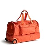 Vera Bradley Adair - Bolsa de viaje con ruedas para mujer, Ripstop, naranja Koi, tall
