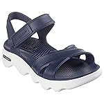 Skechers Foamies Massage Fit para Mujer - Heartfelt, Azul Marino/Blanco, 9