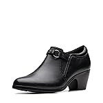 Clarks Collection Emily 2 Erin Pump para mujer, cuero negro, 9 estrecho EE. UU.