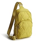 Vera Bradley Lorman Sling Mochila para Mujer - Peso Pluma, Oliva Dorada, Talla única