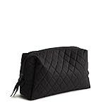 Vera Bradley Cosmético mediano de algodón premium para mujer, Noche sin luna, Talla ú