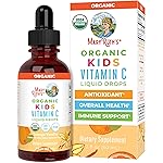MARYRUTH'S Gotas de vitamina C para niños | Suplemento vegano de apoyo inmunológico p