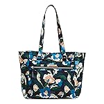 Vera Bradley Performance Twill Work Tote Bag para mujer, Immersed Blooms, talla única