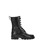 Frye Olivia Combat Negro 8 Mediano para mujer
