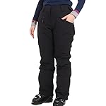Salomon Edge Pantalones de esquí alpino para mujer, DEEP Black, L/R