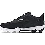 Under Armour Leadoff Low RM JR 3.0 para niño, (001) Negro/Negro/Blanco, 10K, EE. UU.