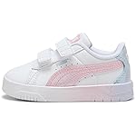 Puma Zapatos unisex para niños Jada con gancho y bucle, blanco/clima fresco/rosa malv