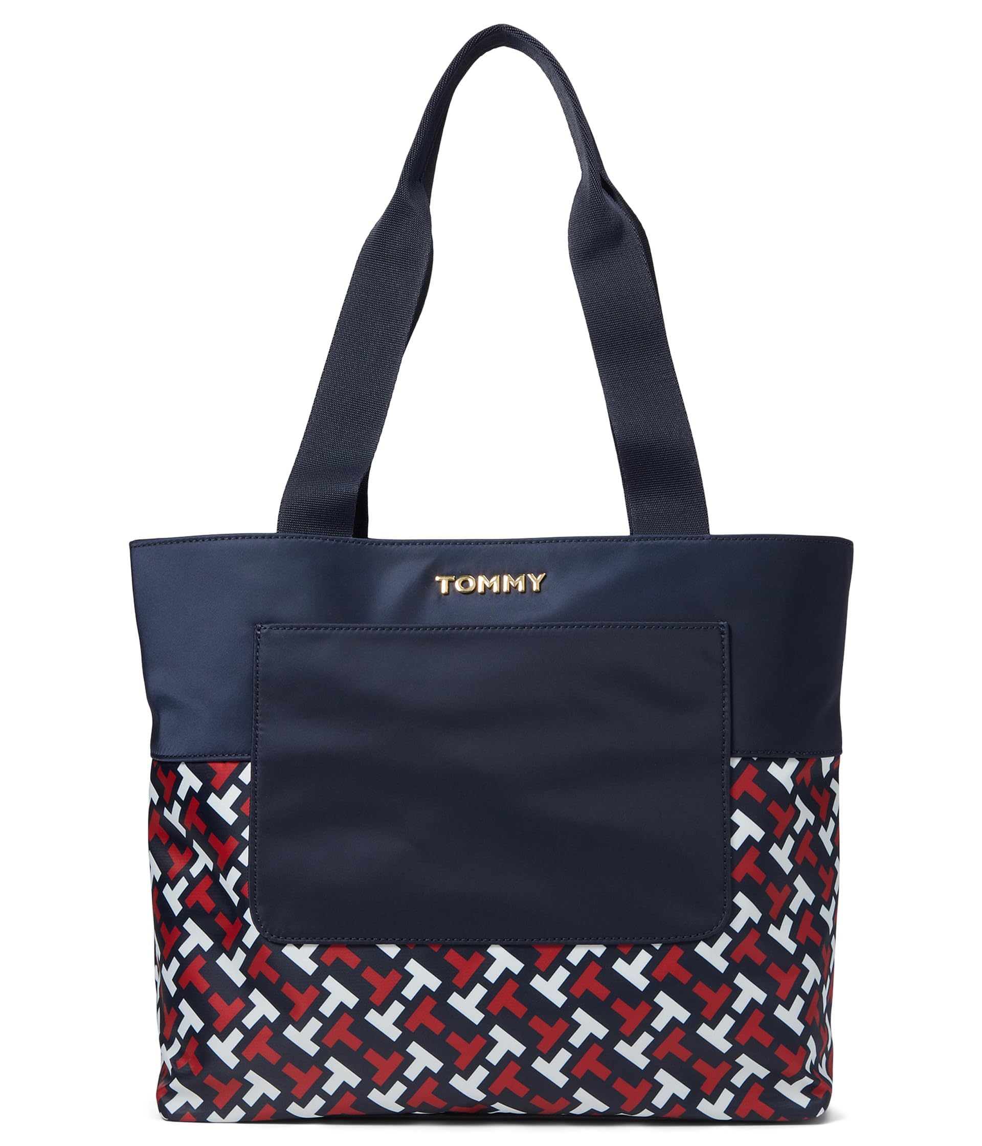 Tommy Hilfiger Mujer Jennie II Tote Tommy Navy/Tommy Red/Optic White Large