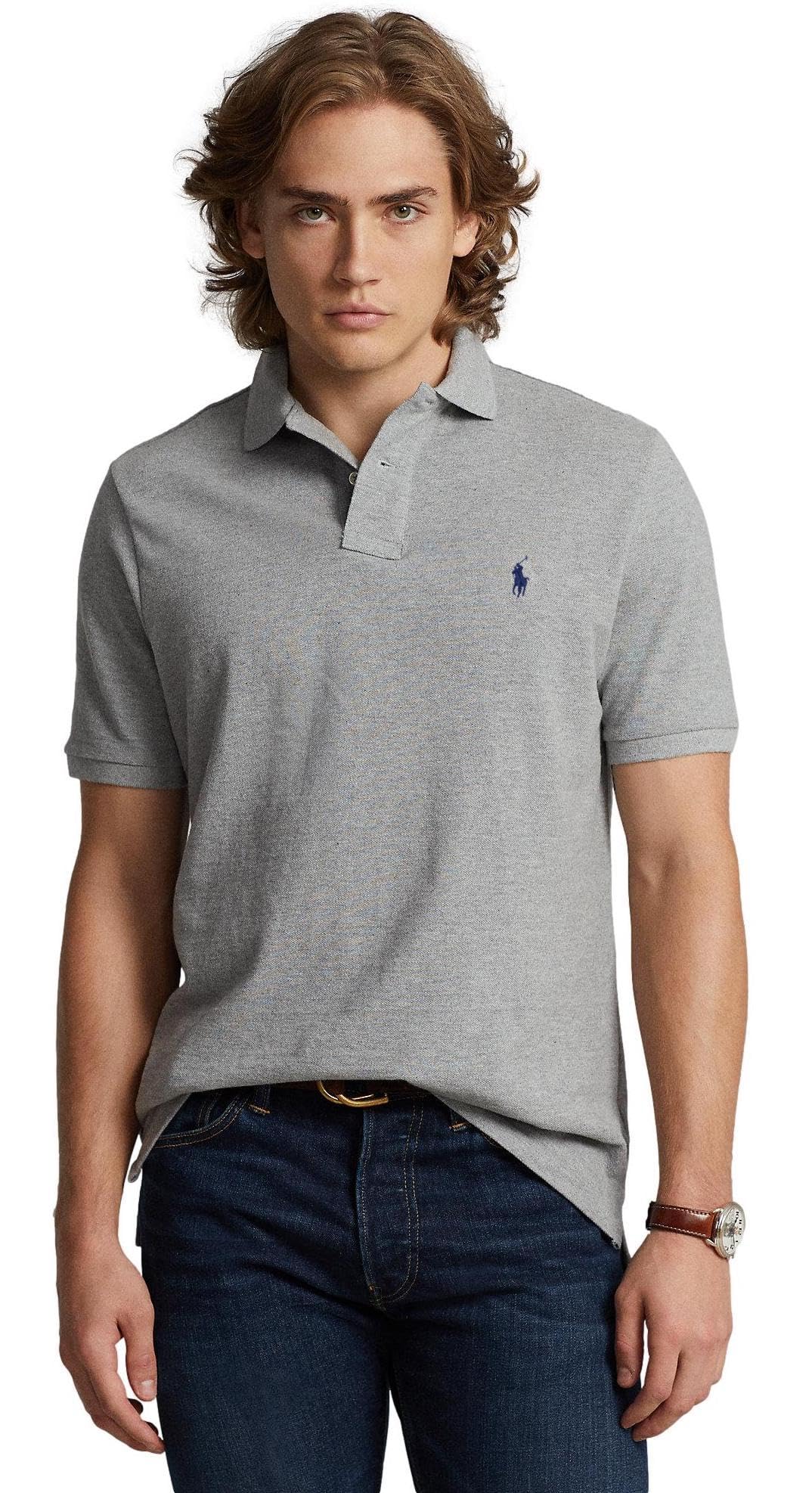 POLO RALPH LAUREN Polo de malla icónico de manga corta grande y alto para hombre (3XL