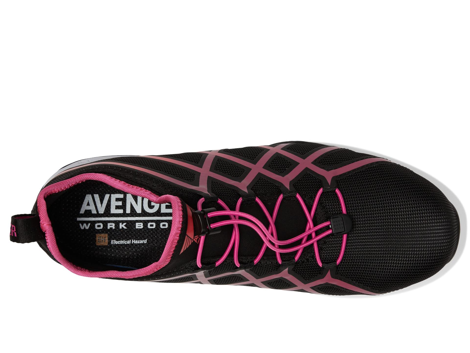 Botas de Trabajo Avenger Hydro Negro/Rosa 6.5 D - Anchas