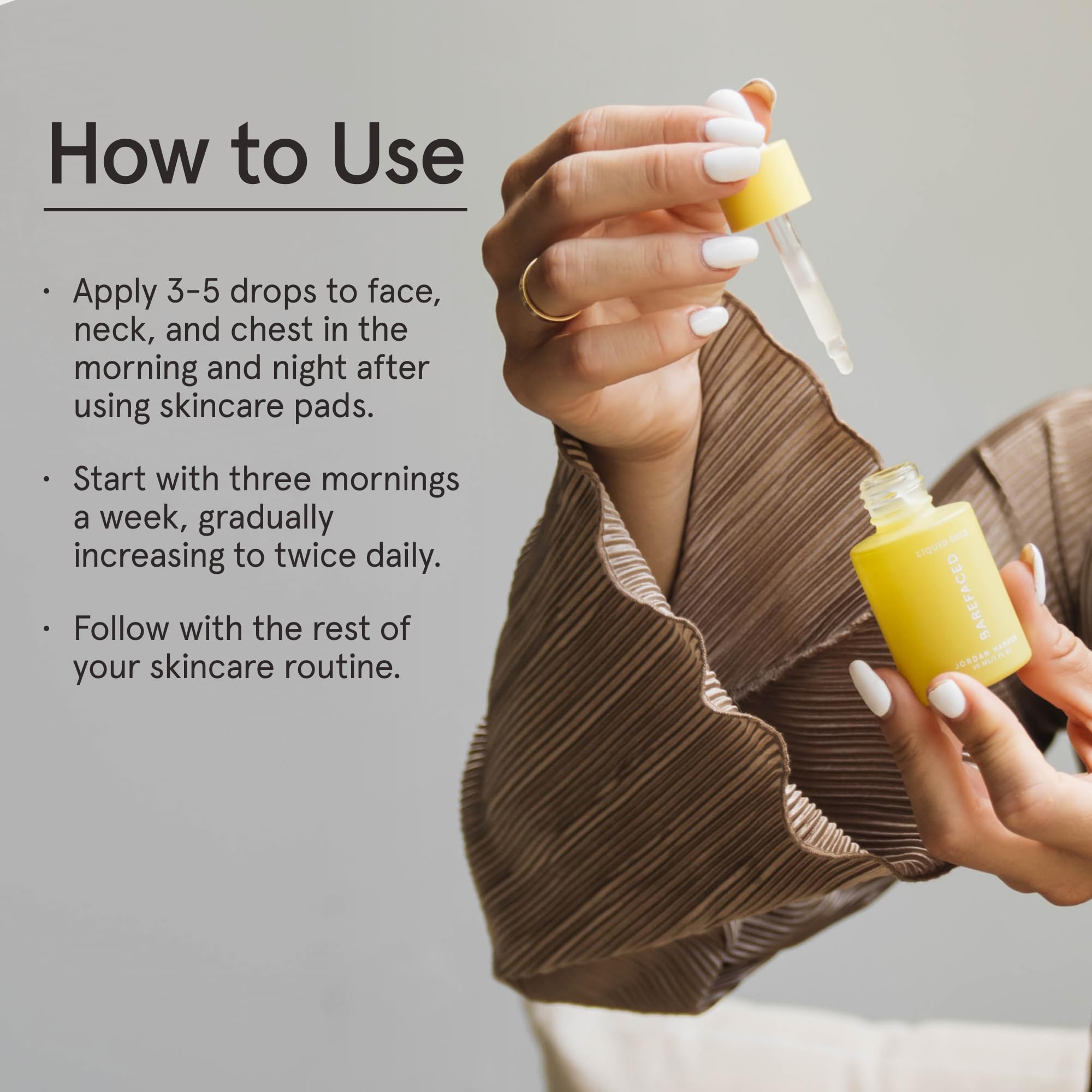 Barefaced Liquid Gold 1 Fl Oz - Suero 15% de vitamina C con ácido hialurónico y vitam