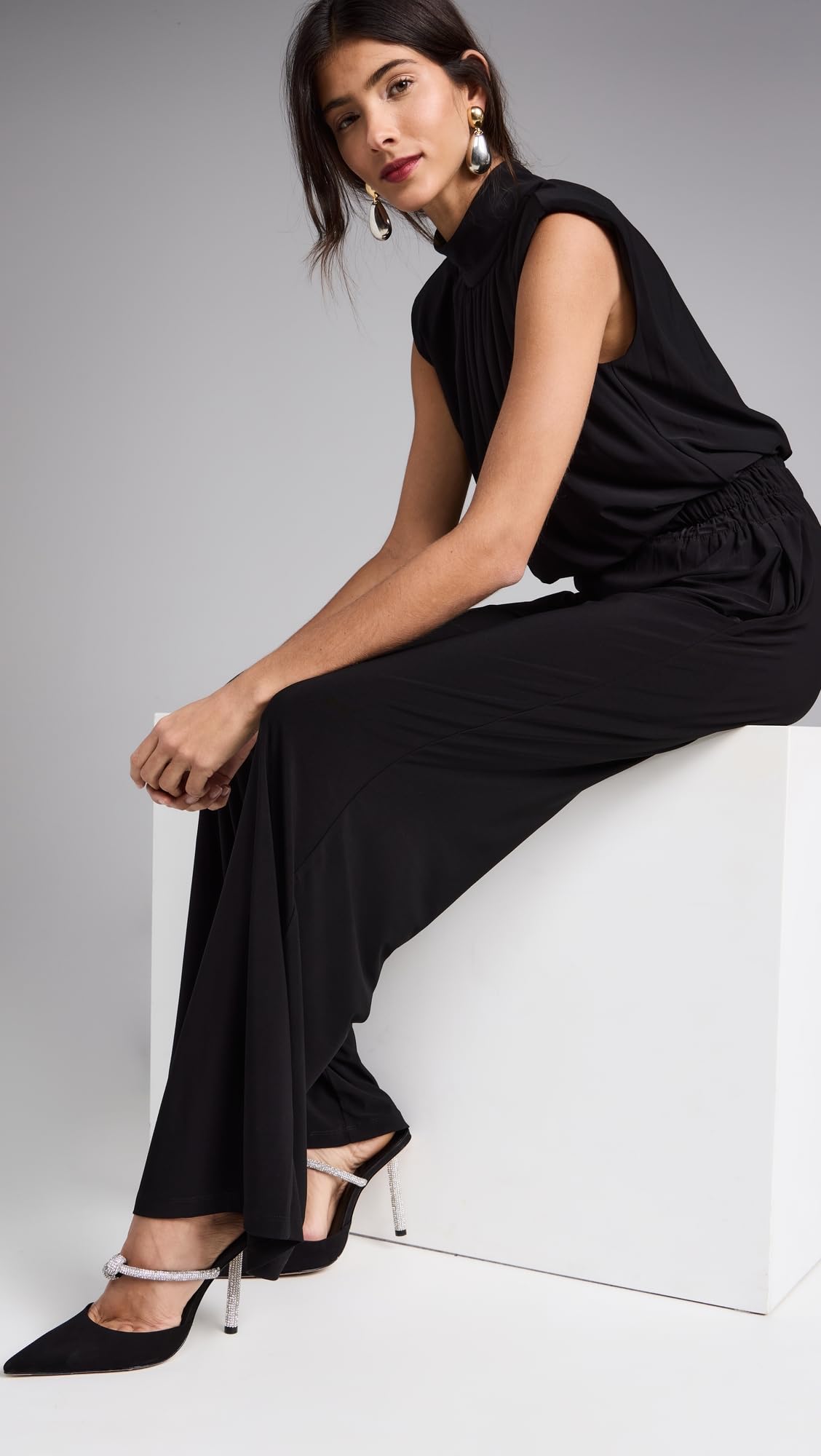 SCHUTZ Tacones Pearl Pin para mujer, negro, 6.5 mediano EE. UU.