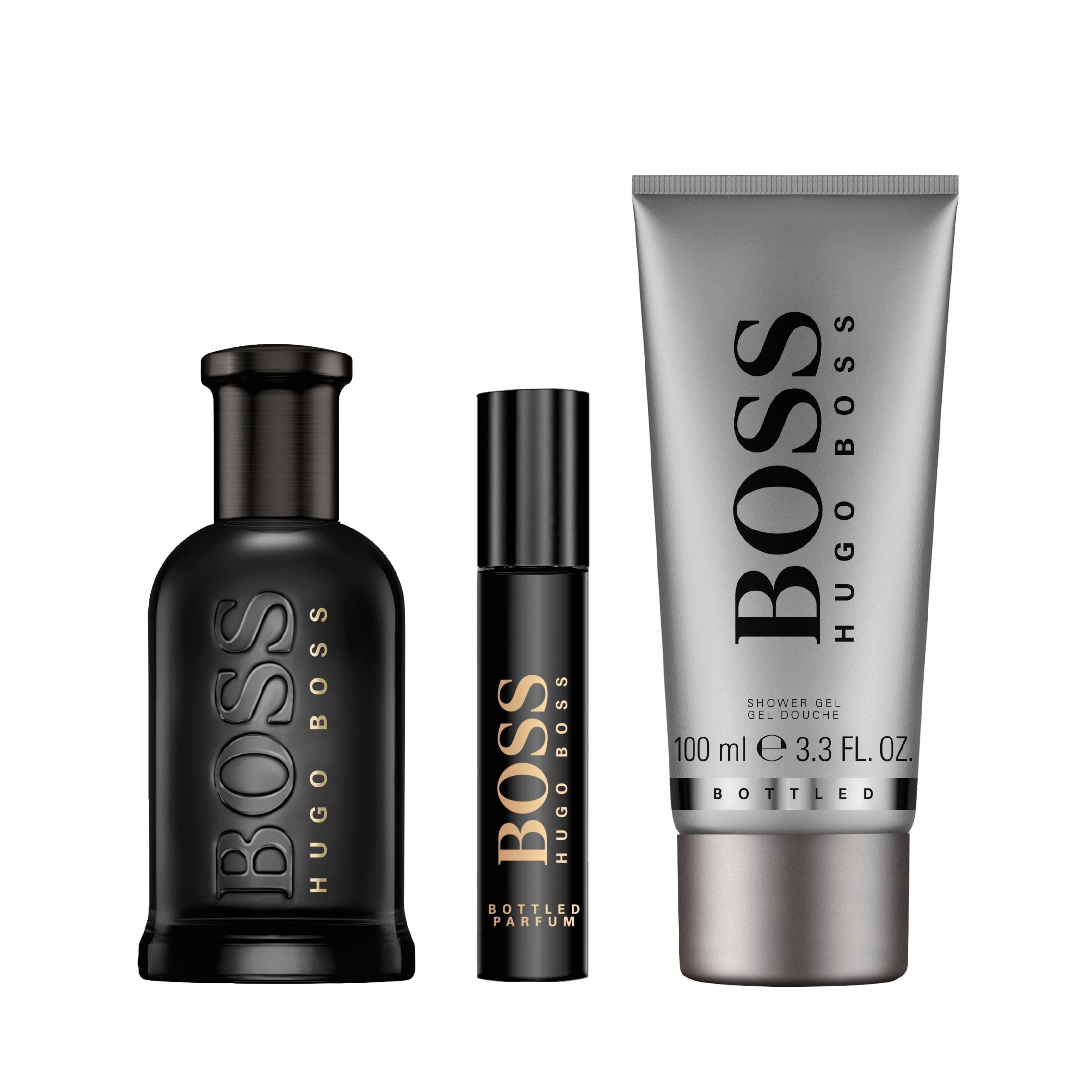 Hugo Boss - Juego de 3 piezas para hombre. Set de regalo festivo de BOSS Bottled Parf