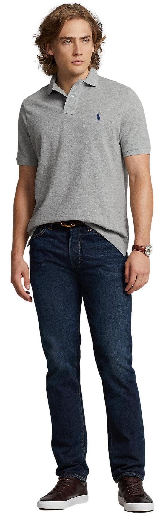 POLO RALPH LAUREN Polo de malla icónico de manga corta grande y alto para hombre (3XL