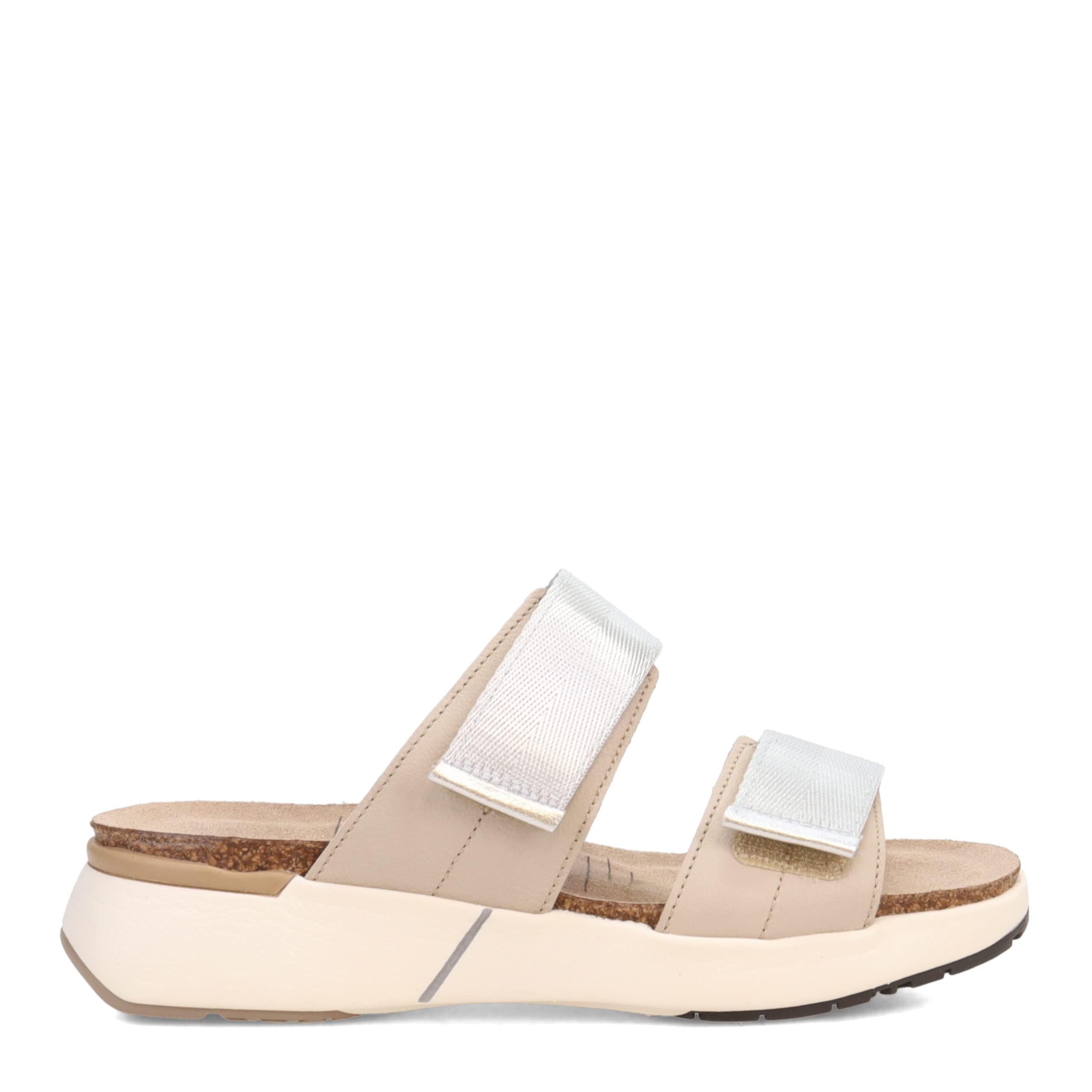 NAOT Sandalia Calliope para mujer Soft Ivory Lthr/Soft Silver Lthr/Plata Gris Correa 