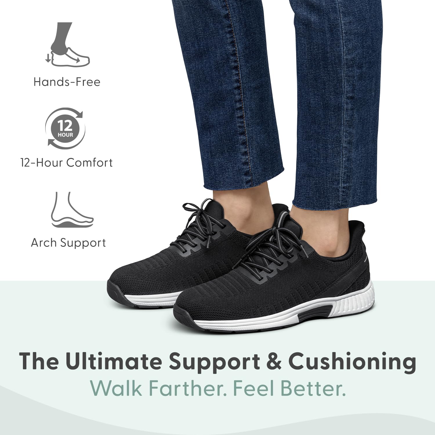 Orthofeet Zapatilla ortopédica Kita manos libres, repelente al agua, para mujer, colo