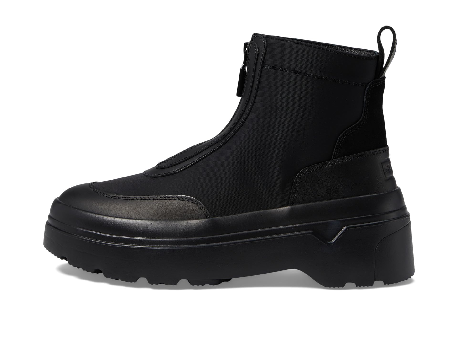 Hunter Botas de plataforma plana con cremallera al tobillo Explorer para mujer, color