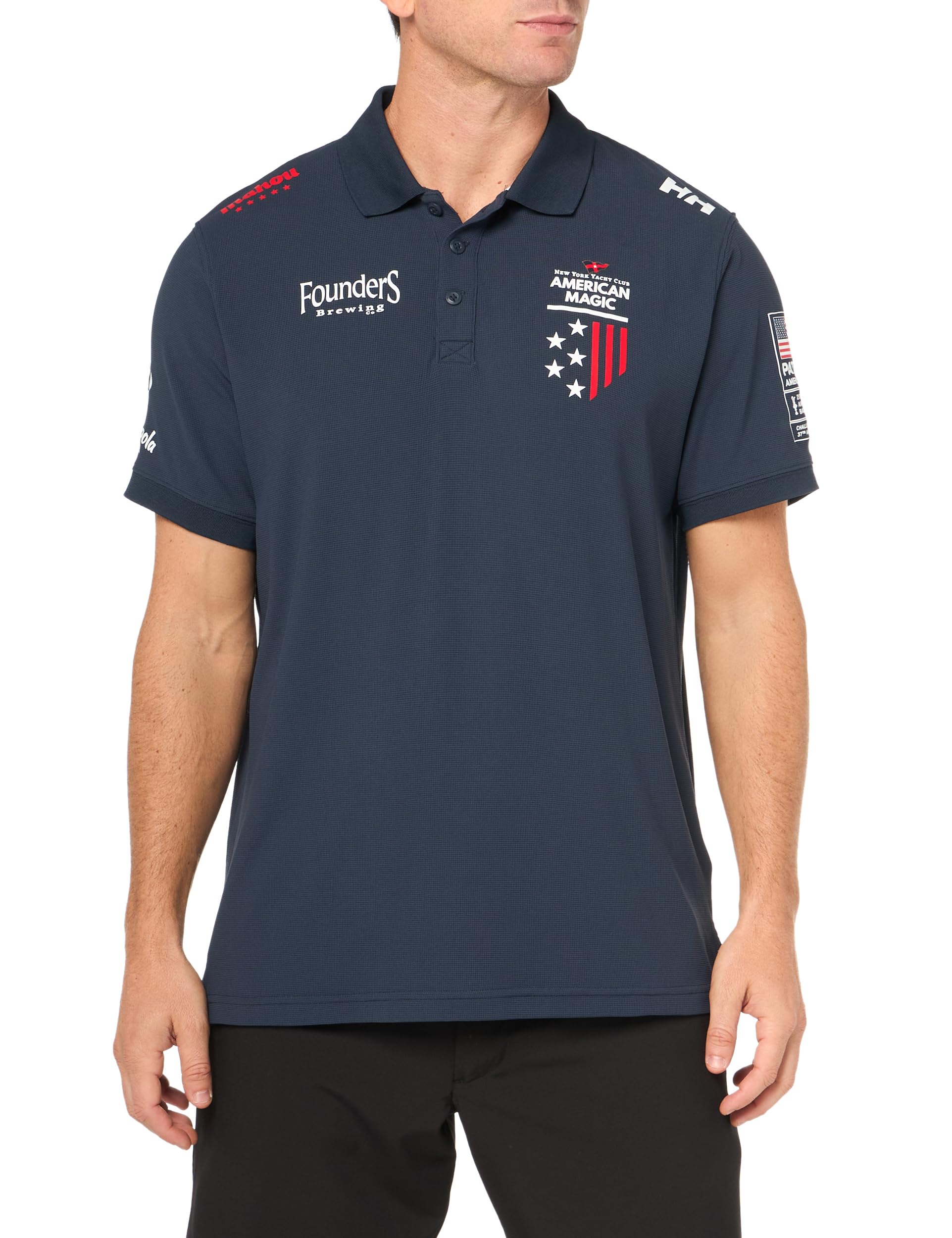 Helly Hansen Polo Riftline para hombre, 600 azul marino, pequeño