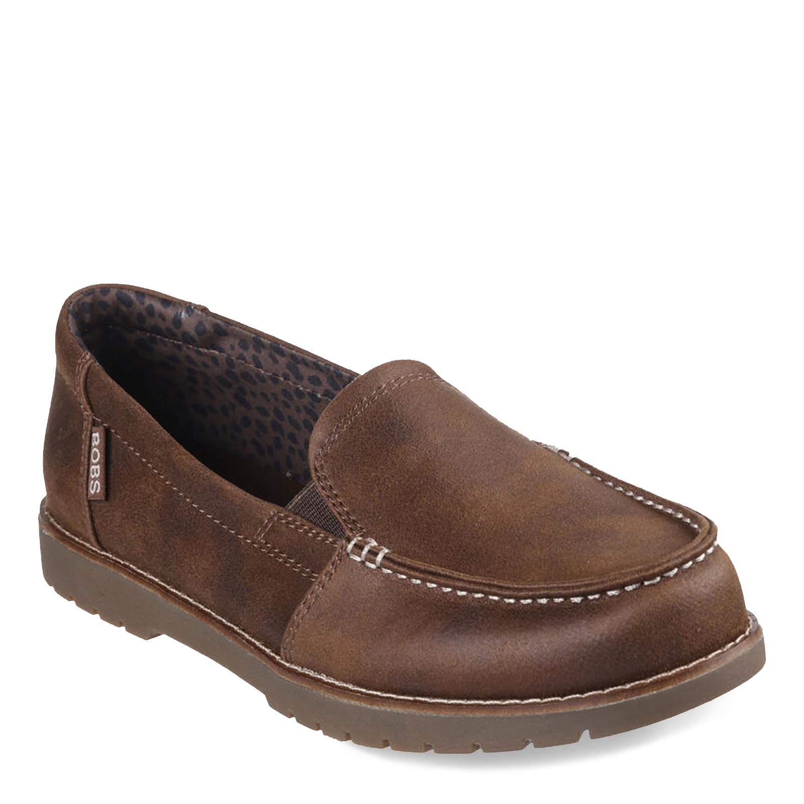Skechers BOBS Chill Lugs - Mocasín de aspecto central para mujer - Ancho ancho Marrón