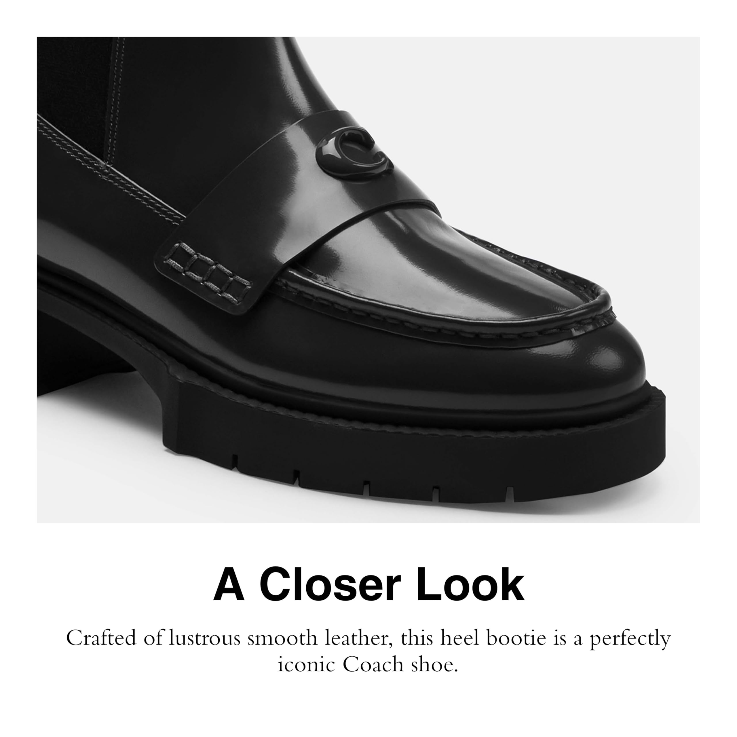 CX024 BLK 8 B Louisa LTHR Botín Negro 8 B