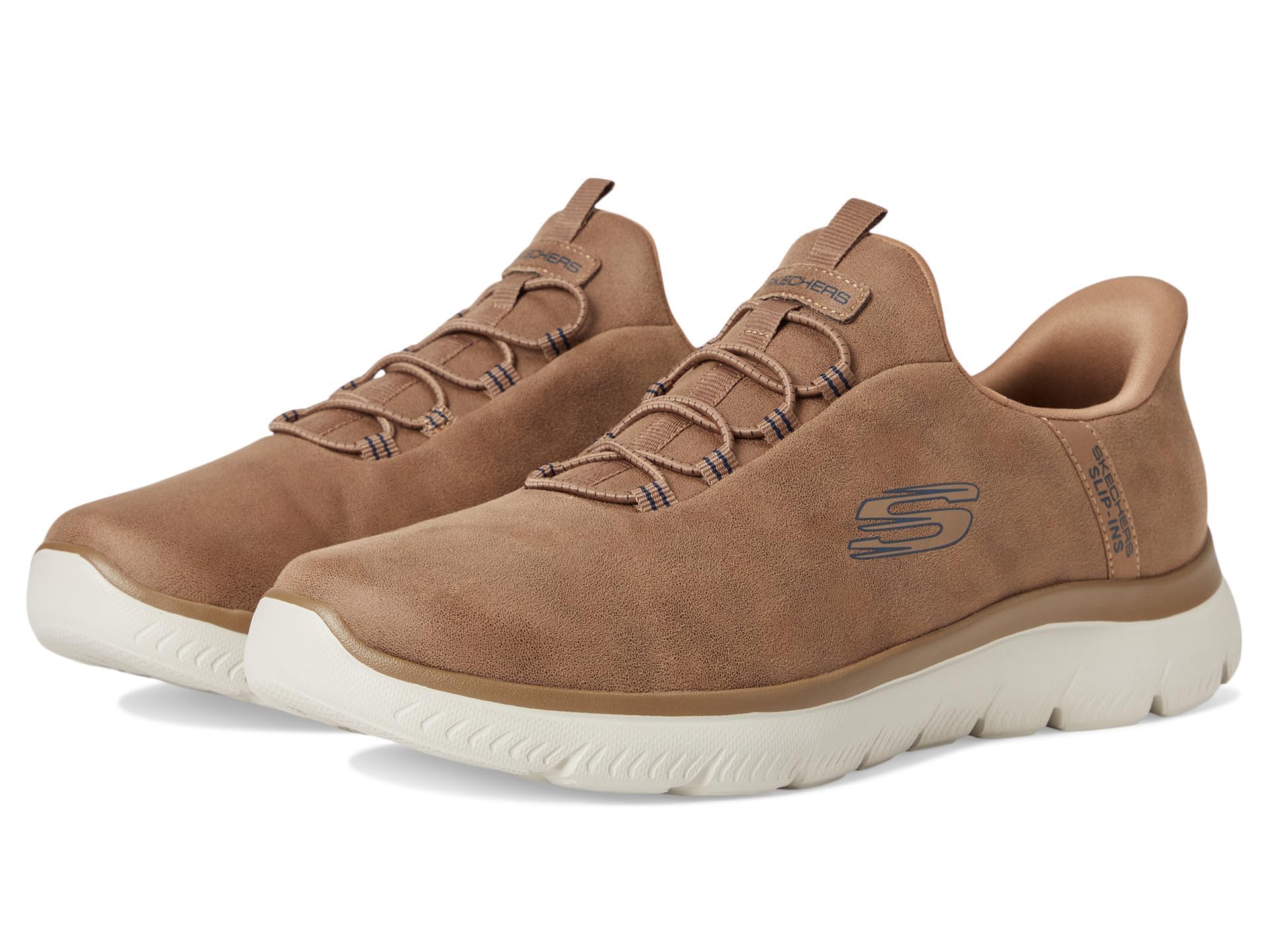 Skechers Summits Korlo - Zapatillas sin cordones para hombre, color whisky, 10 de anc