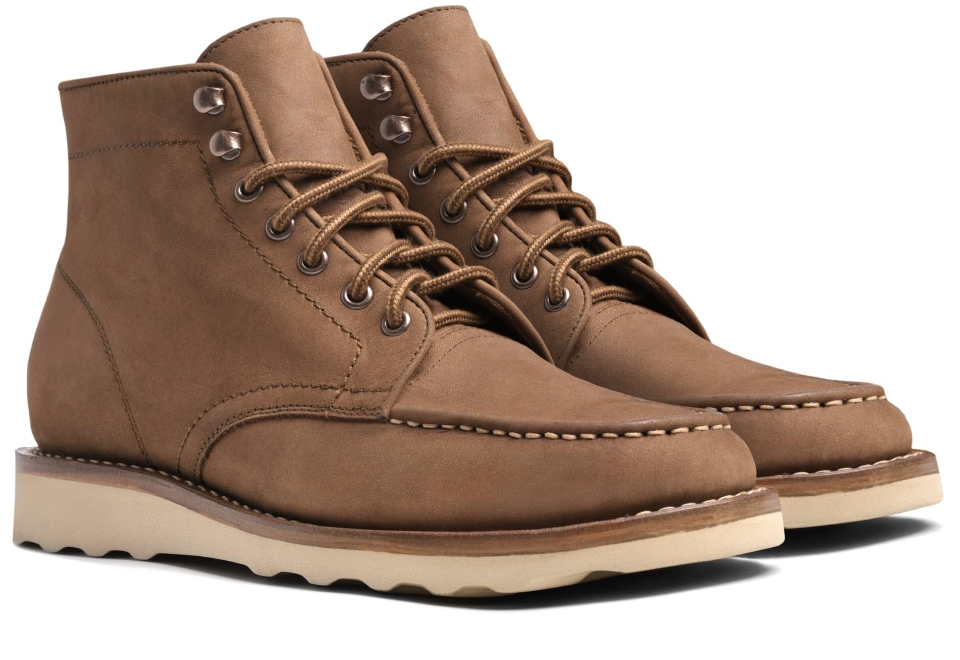 Thursday Boot Company Diplomat Moc Toe Botas de cuero para hombre, Pebble, 9.5