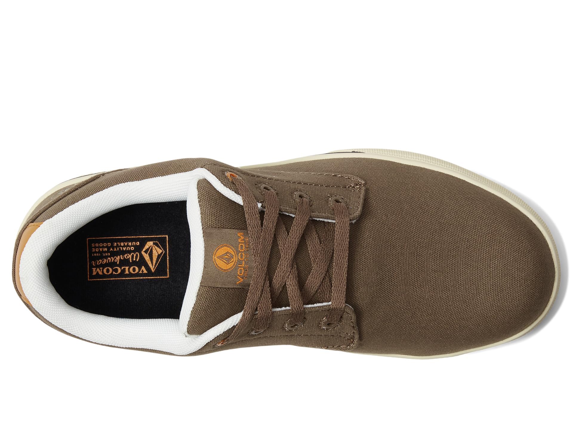 Volcom(R) True EH Comp Toe Zapatos para hombre - Parte superior de cuero - Plantilla 
