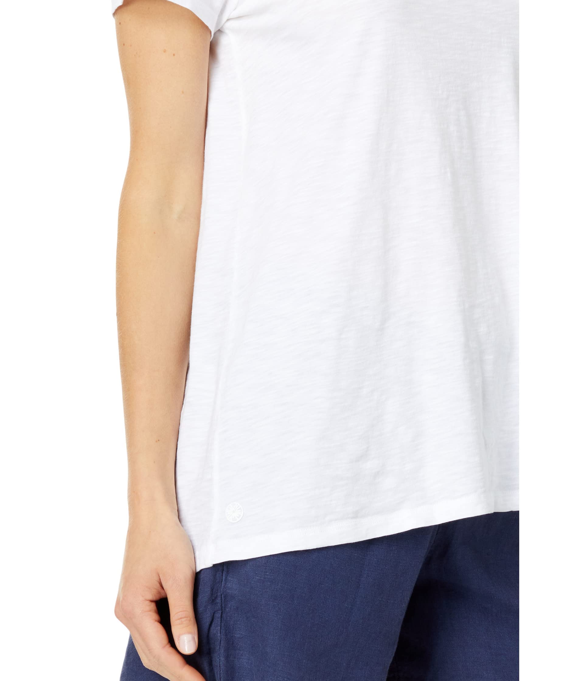 Lilly Pulitzer Etta Camiseta con cuello redondo para mujer - Construcción de algodón 