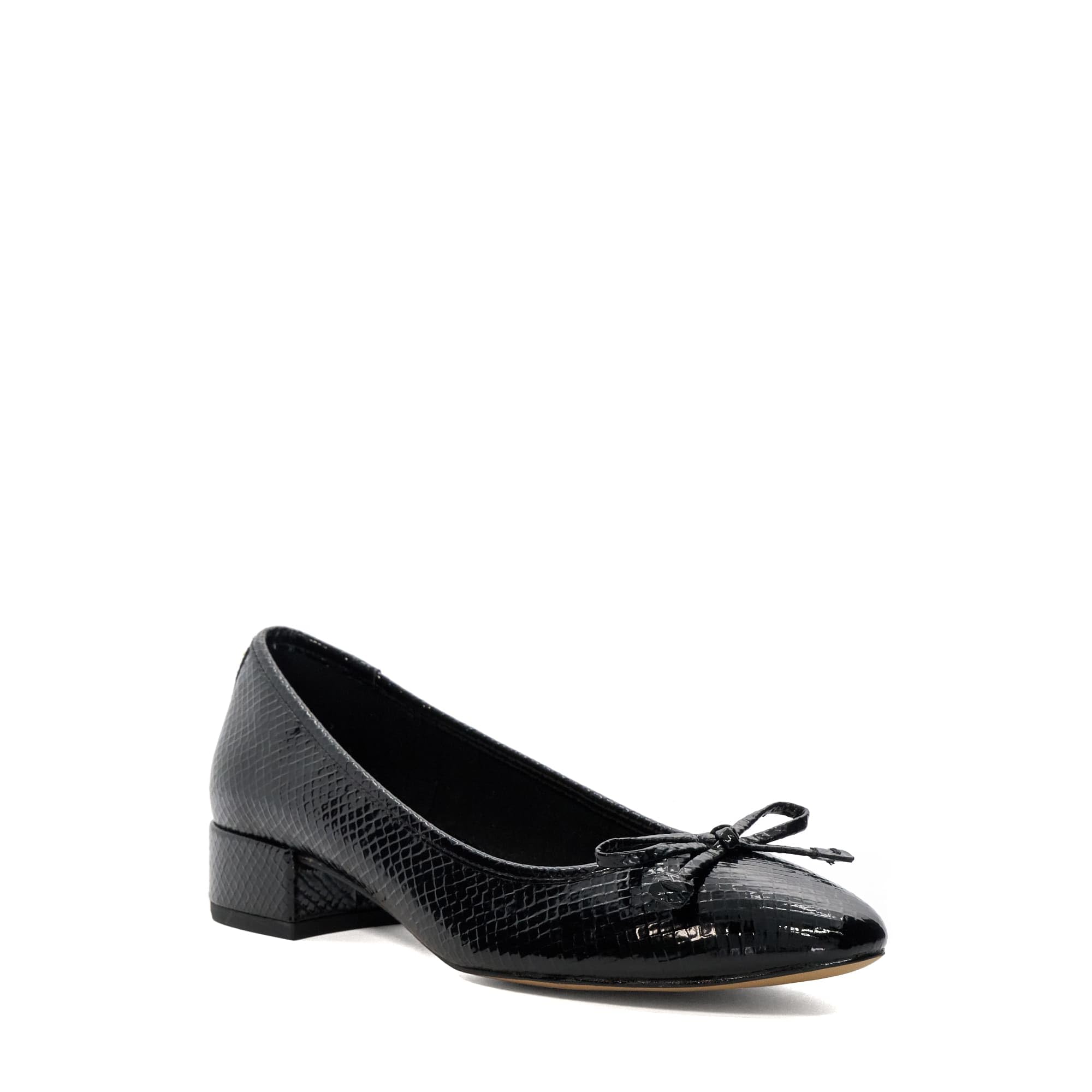Dune London Hollies, Zapatos de tacón para Mujer, Reptil sintético Negro, 8