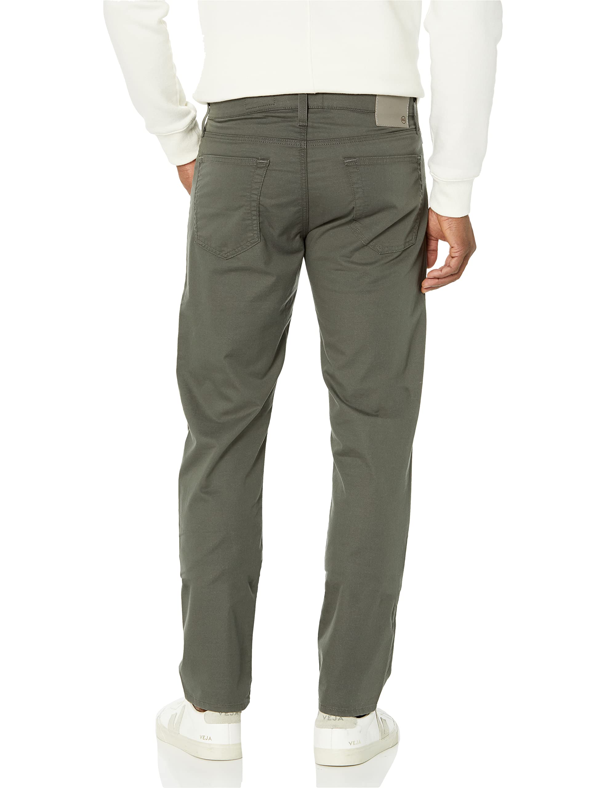 AG Adriano Goldschmied Pantalones delgados modernos Tellis para hombre, verde armería