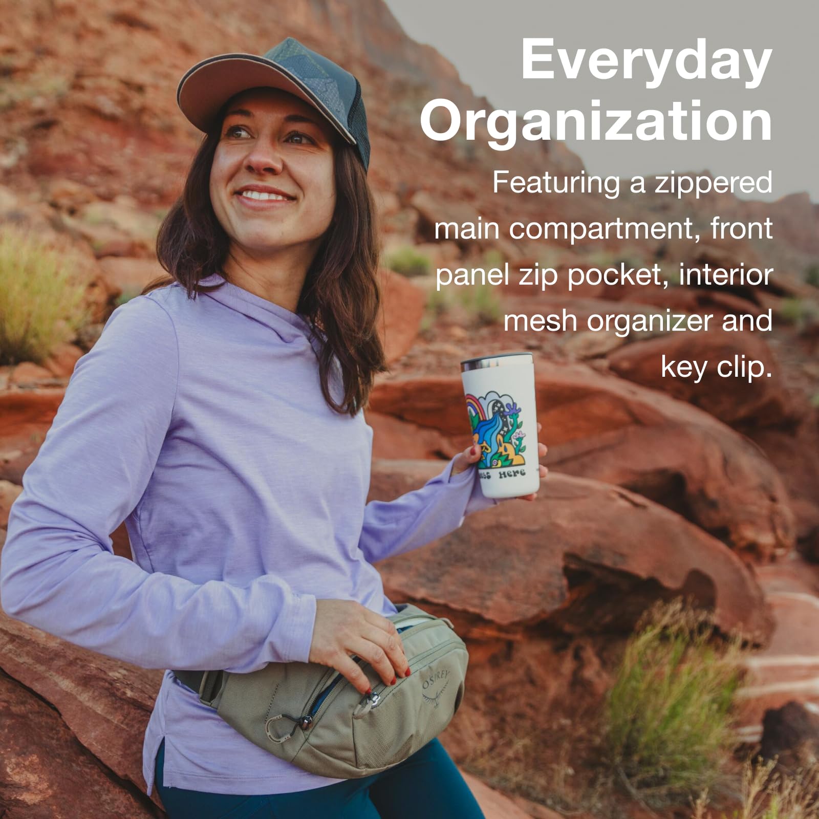 Riñonera Osprey Daylite, Umber/Tequila Sunrise