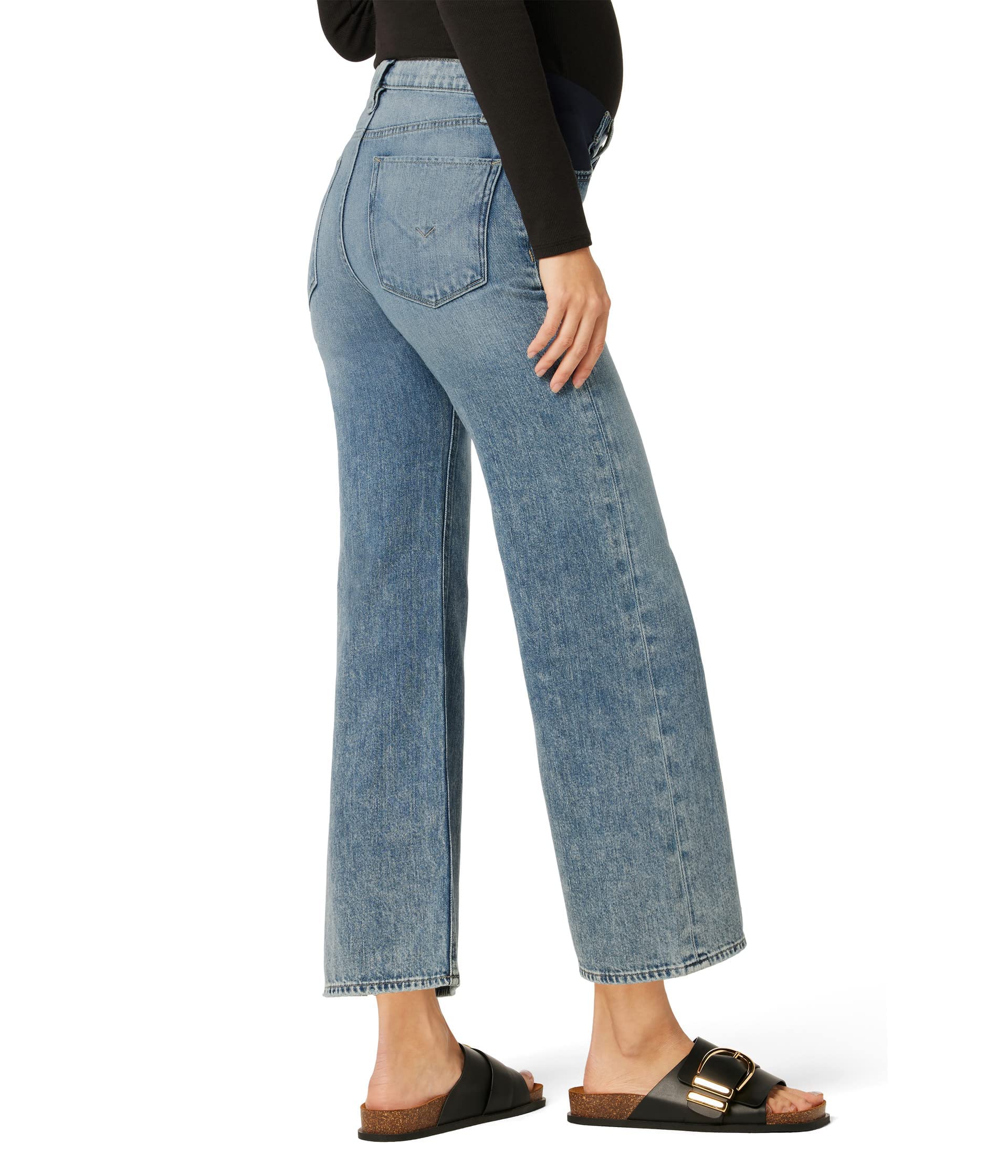 Hudson Jeans Rosie High Rise, Jean de Maternidad Recortado de Pierna Ancha para Mujer