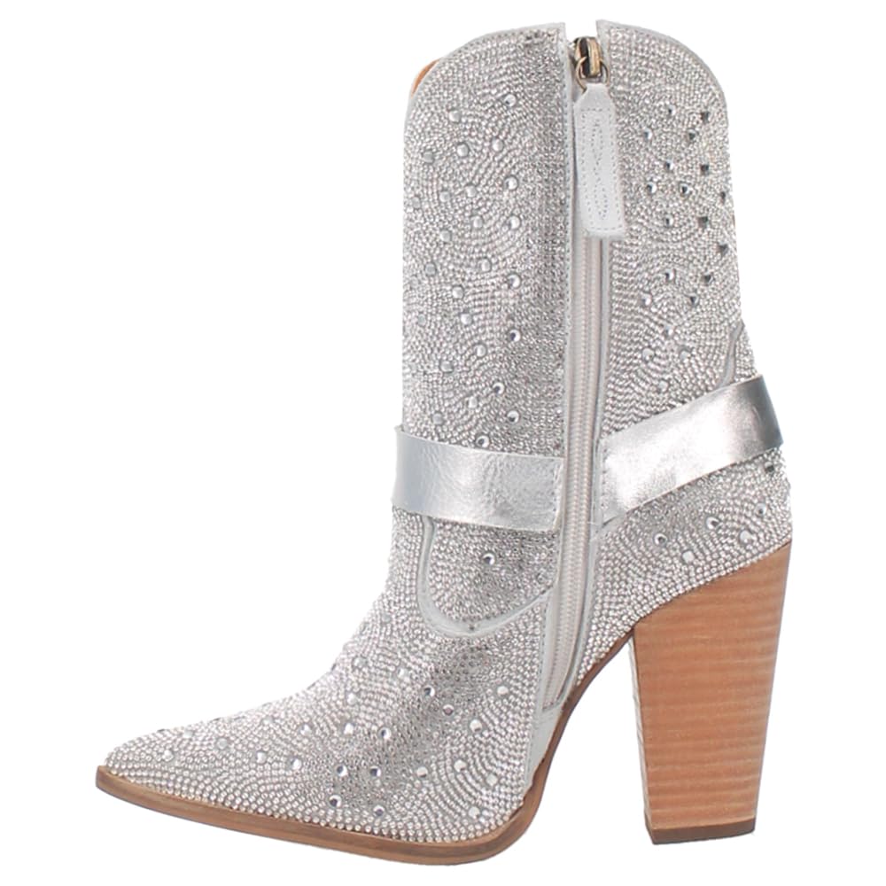 Botín Dingo Crown Jewel de Piel Plata 9 B (M)