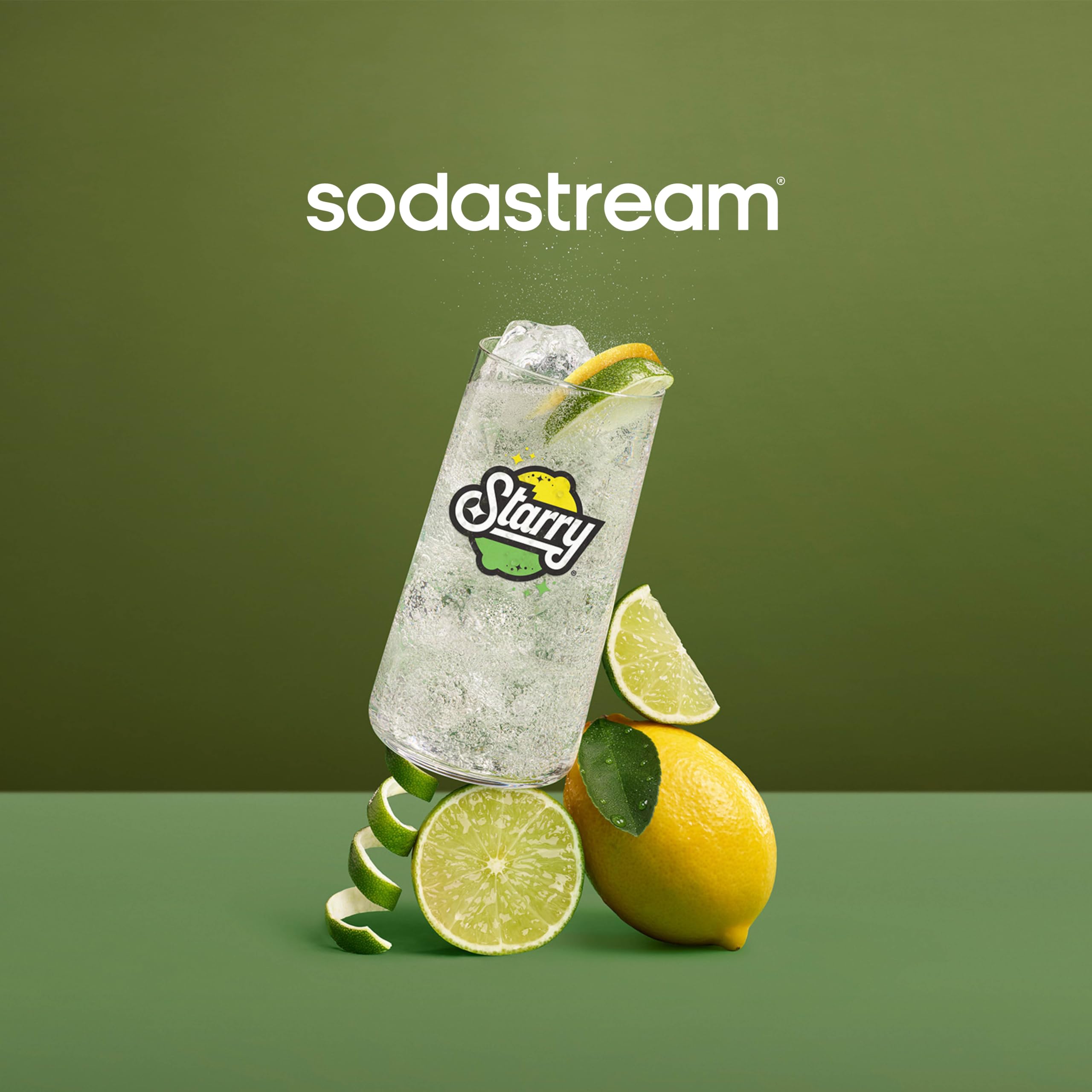 Mezcla para bebidas SodaStream(R) Starry(R) Zero Sugar (440 ml, paquete de 4) El emba
