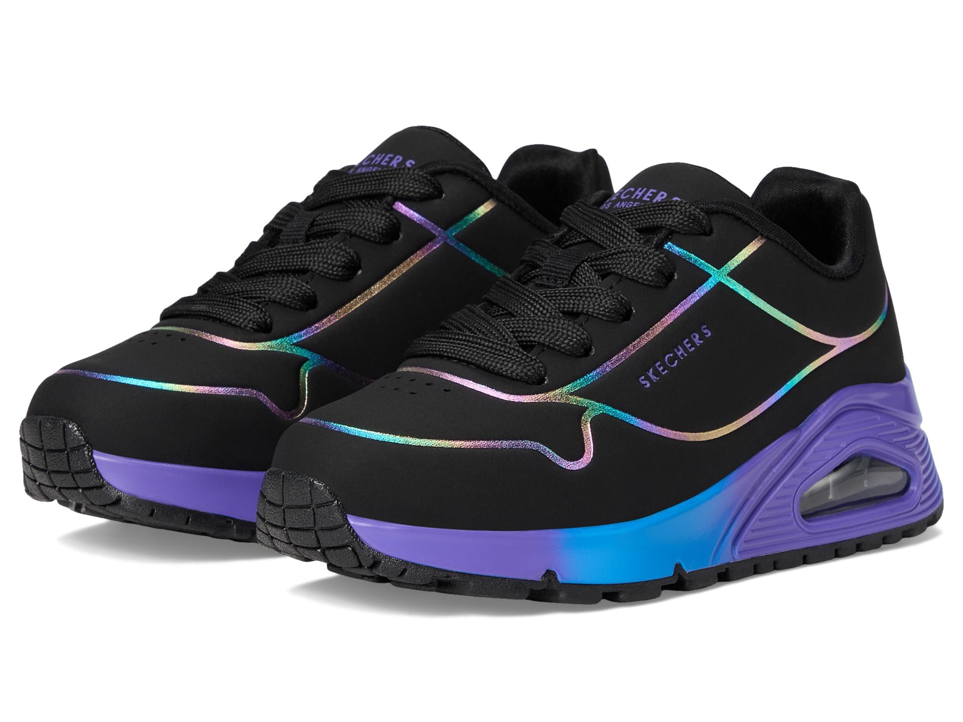 Skechers Uno Gen1 310311L para mujer (niño pequeño/niño grande) Negro/Multi 1 Mediano