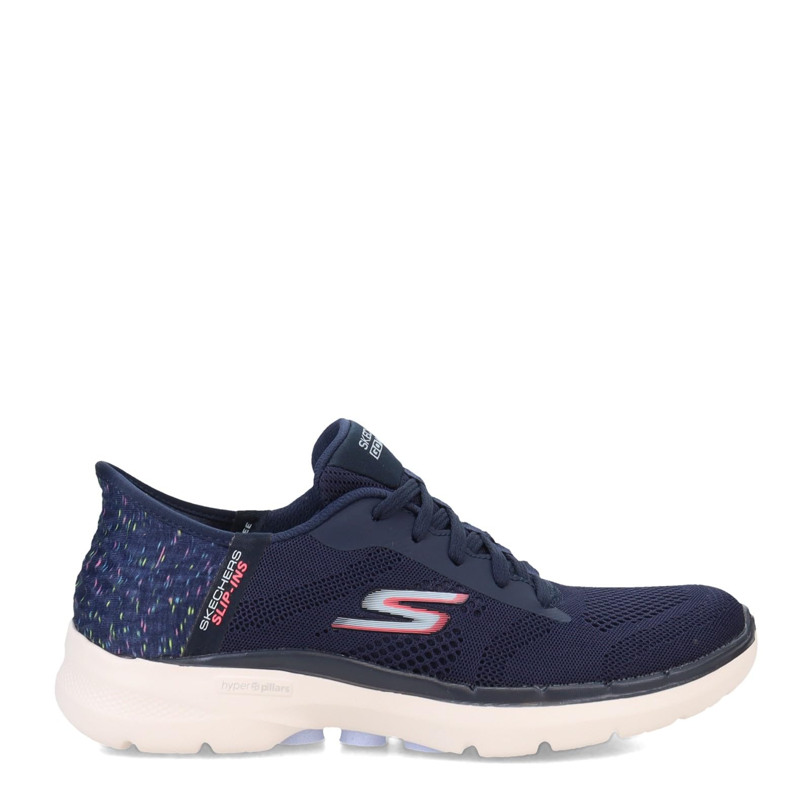 Skechers Go Walk 6 Vivid Idea Zapatillas sin cordones con manos libres Azul marino/Mu