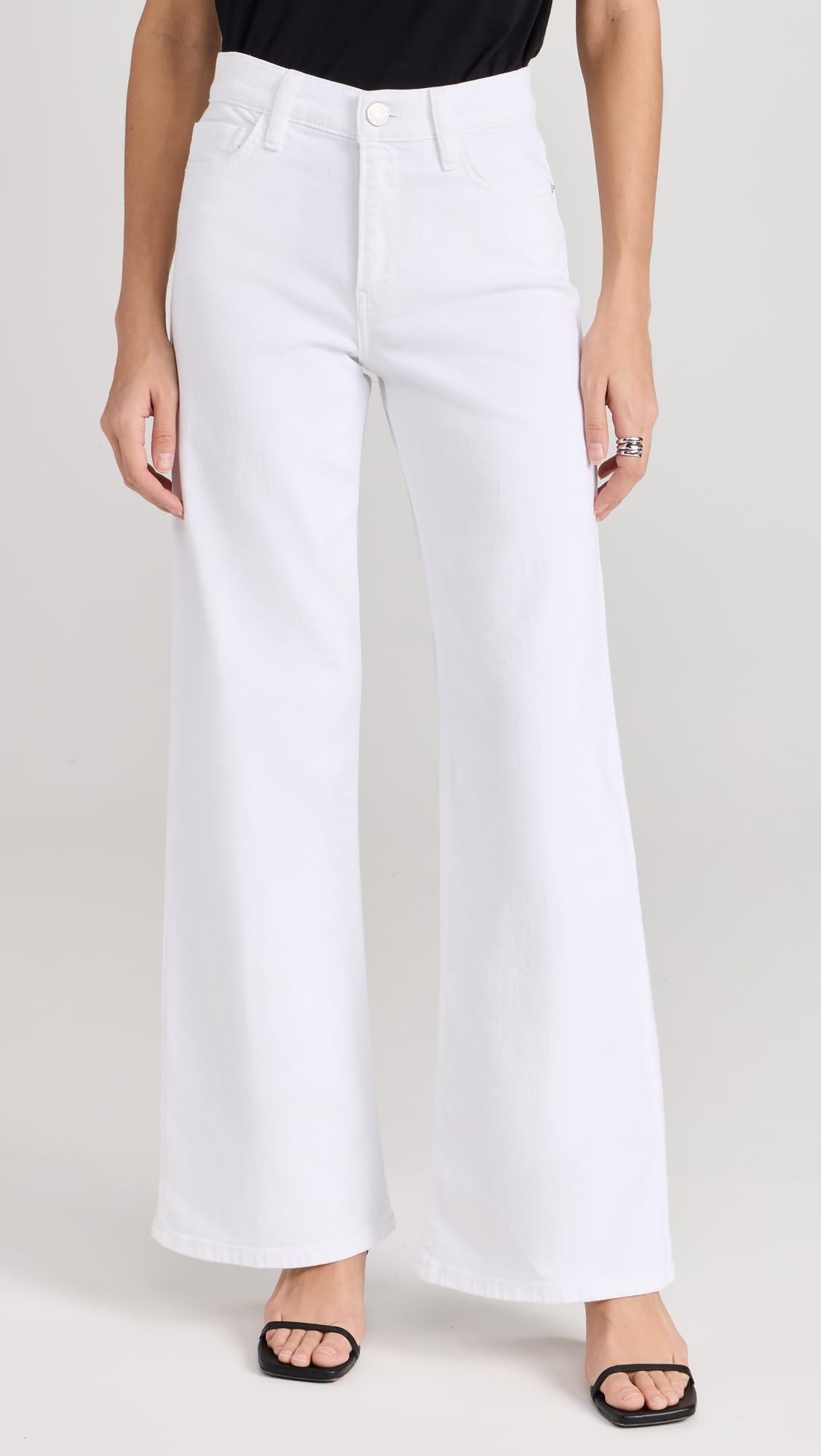 FRAME Le Slim Palazzo Jeans para Mujer, Blanco, 31