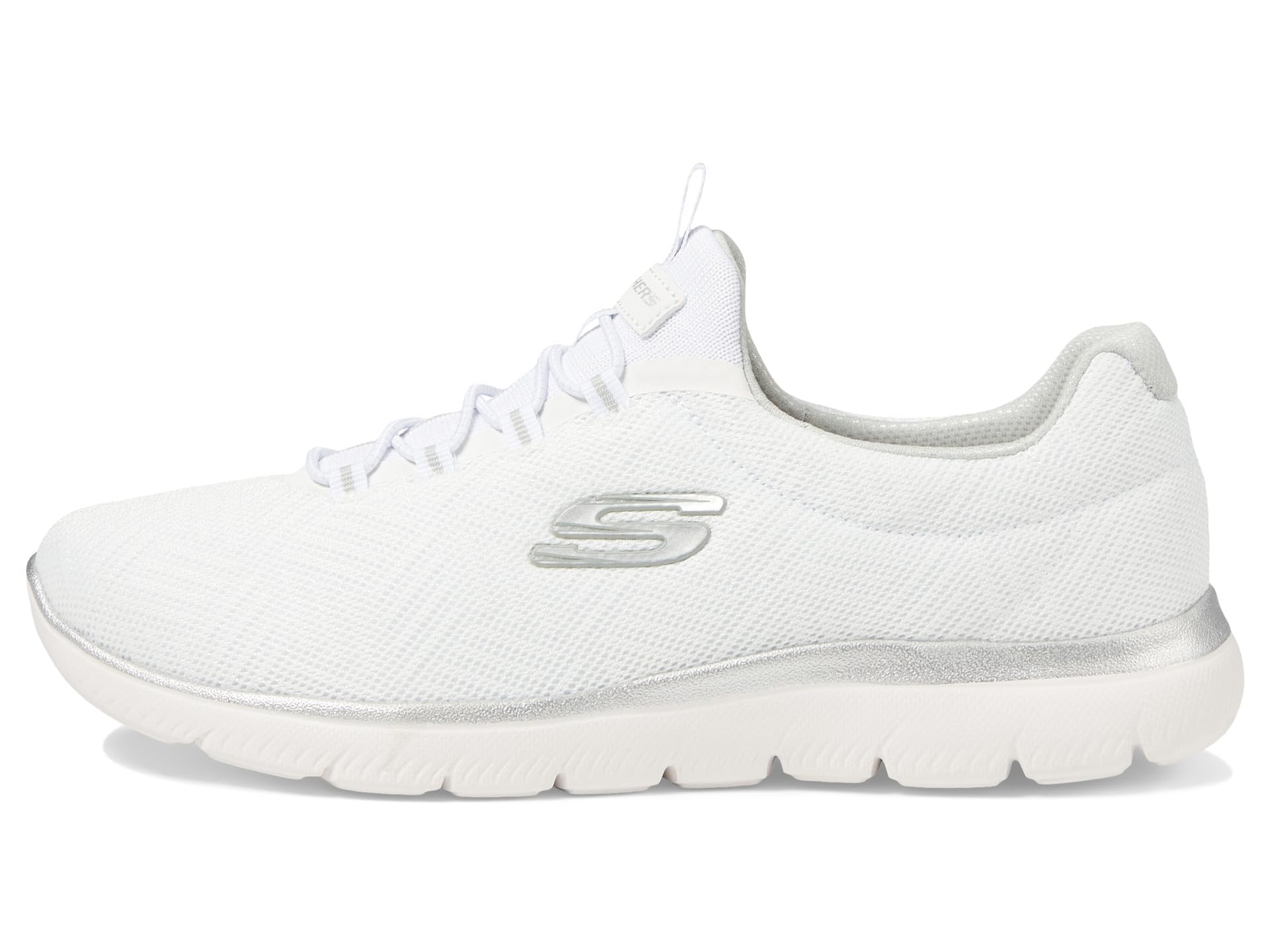 Skechers Summits, Zapatillas para Mujer, Blanco/Plata=WSL, 10