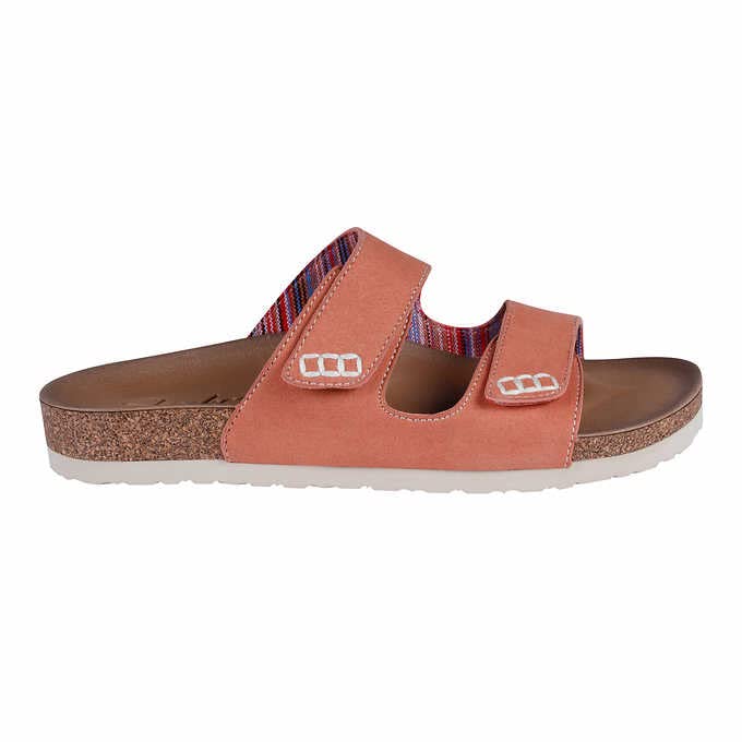 Skechers Sandalias de dos correas para mujer, rosa, 10