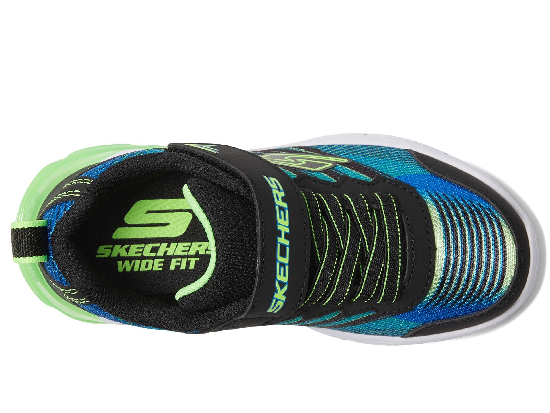 Skechers Thermoflux 2.0 - Zapatillas Brodox unisex para niños, negro/azul/lima, 13 ni