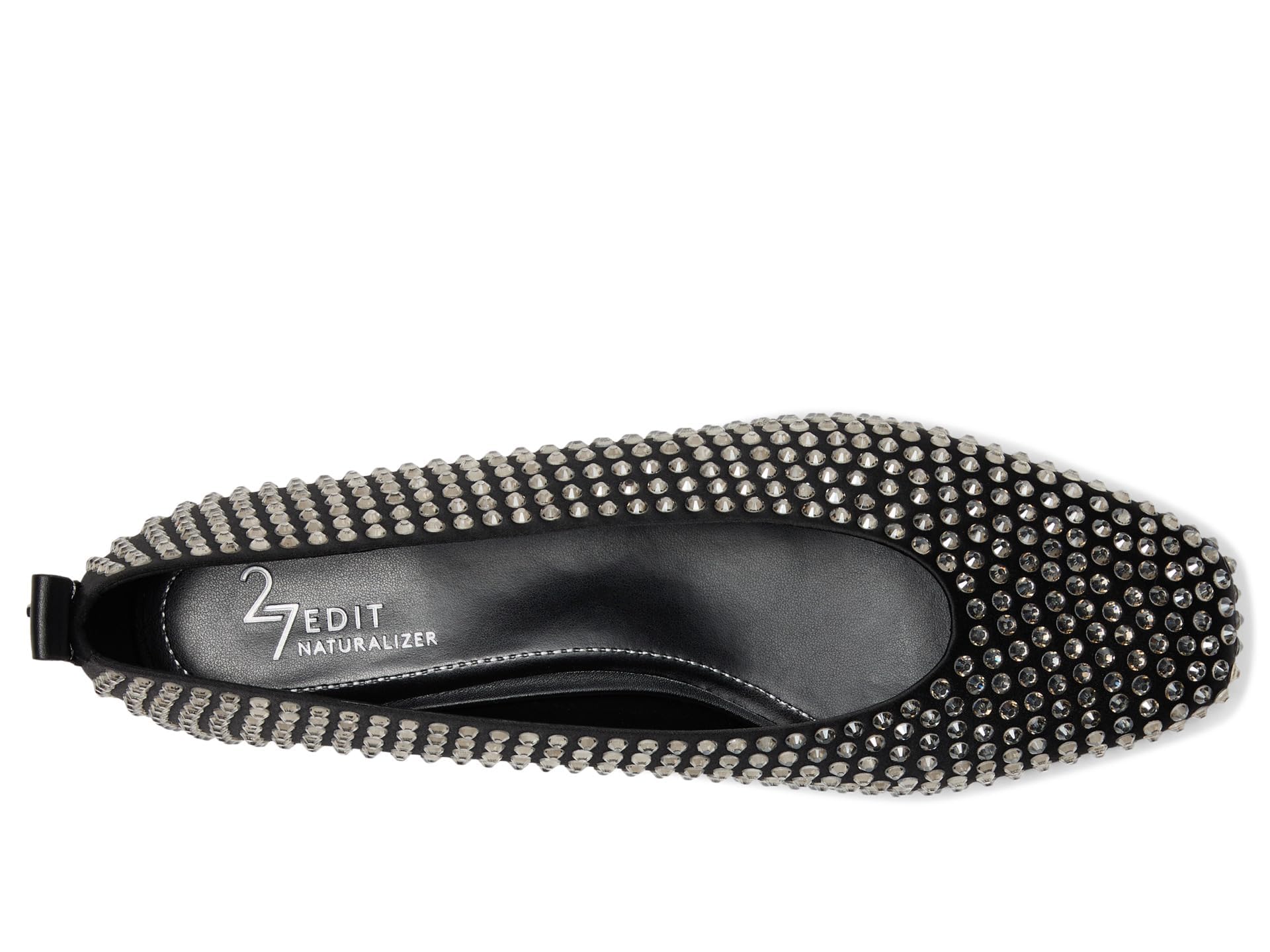 Naturalizer 29 Edit Carla, bailarinas planas para mujer, satén negro, 12