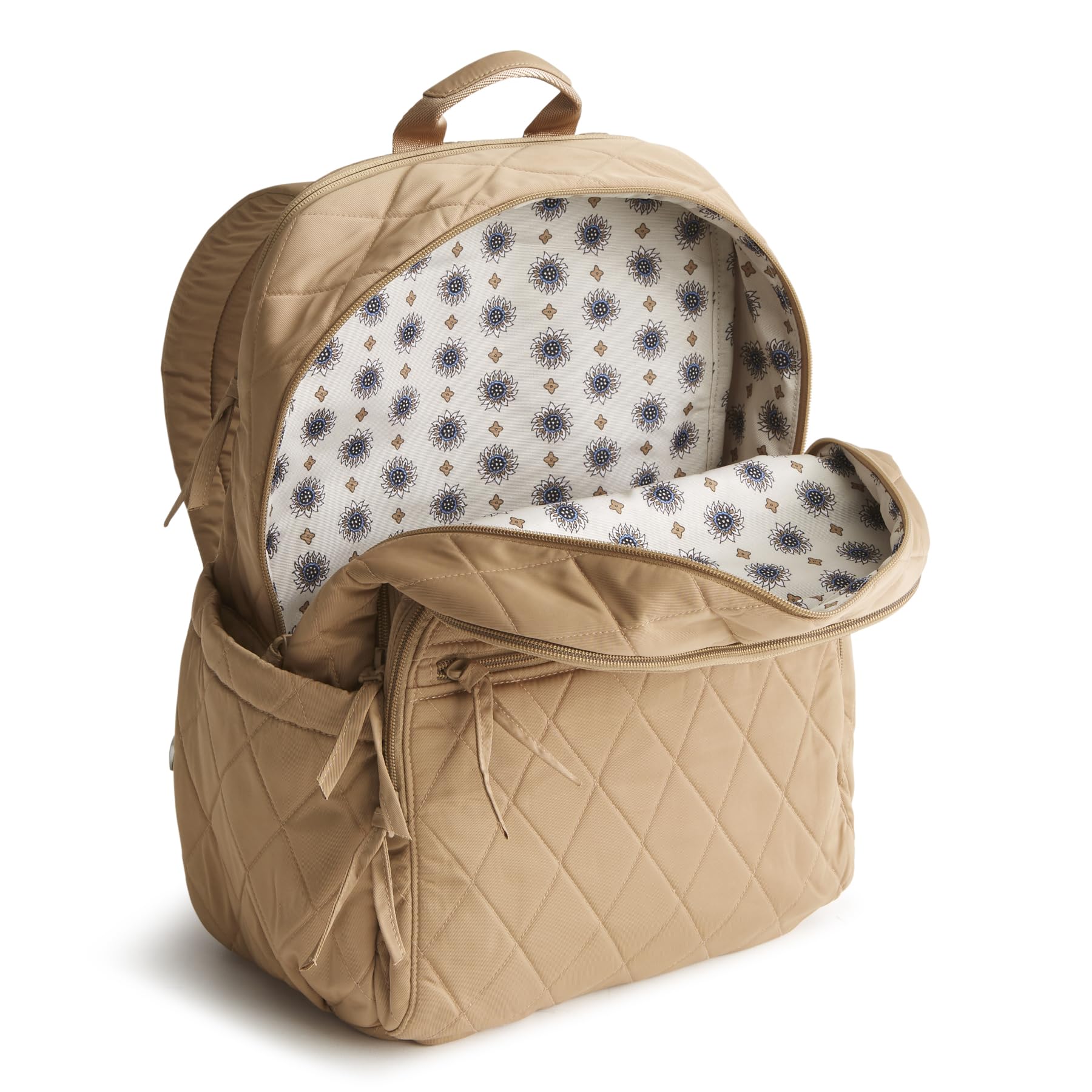 Vera Bradley Mochila Bancroft grande para mujer - Sarga de alto rendimiento, ojo de t