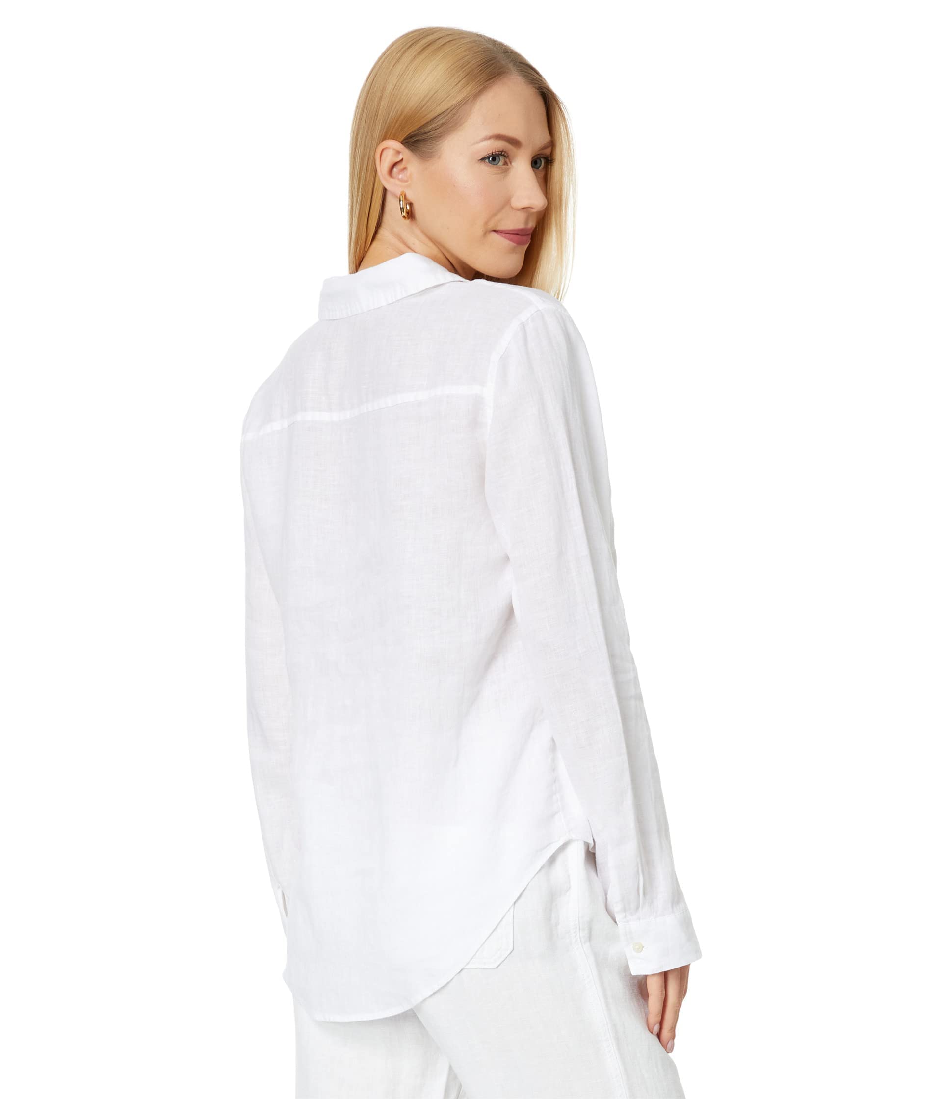 Lilly Pulitzer Sea View Button-Down Resort Blanco XXS