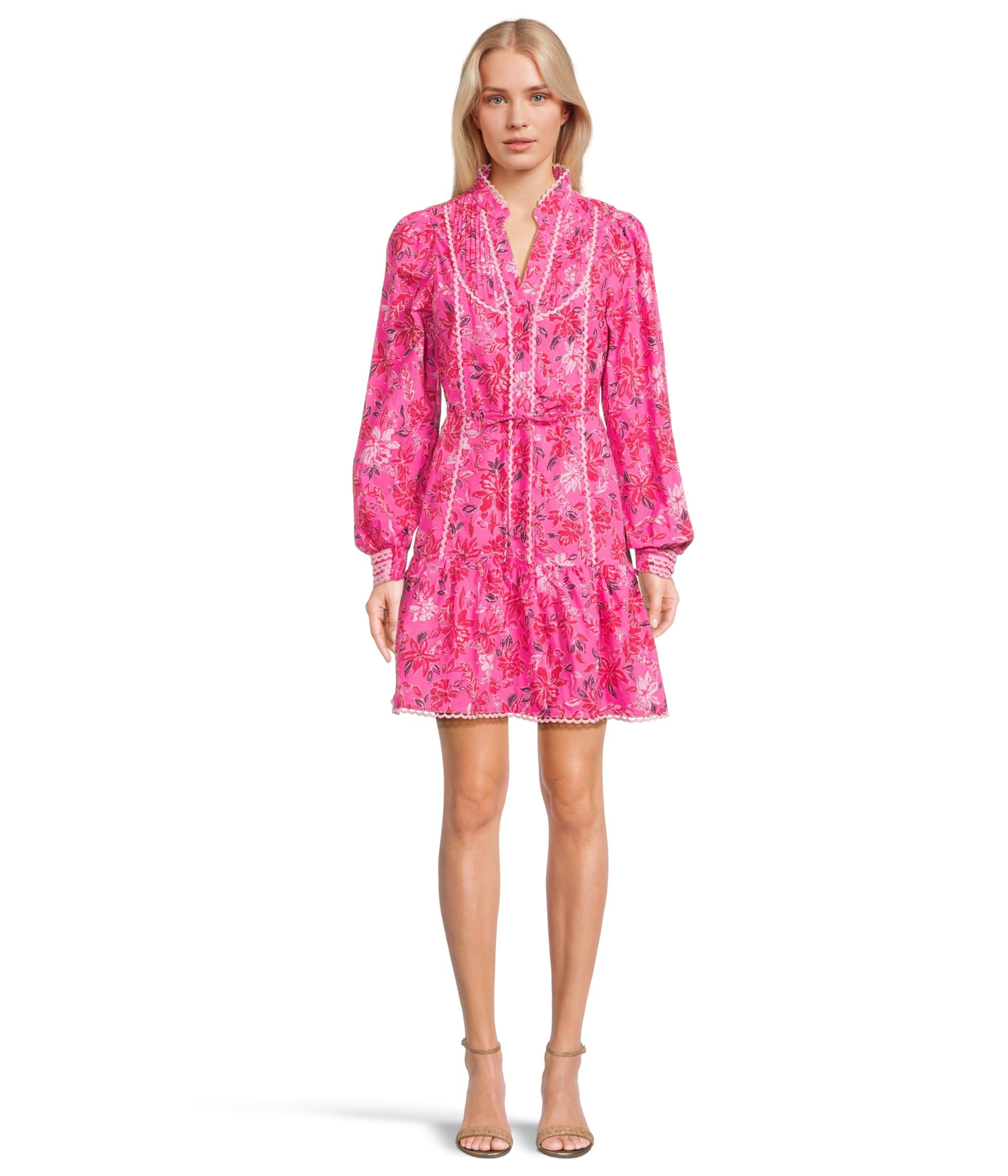 Lilly Pulitzer Vestido Arletta para Mujer - Construcción de Algodón Puro - Volantes e