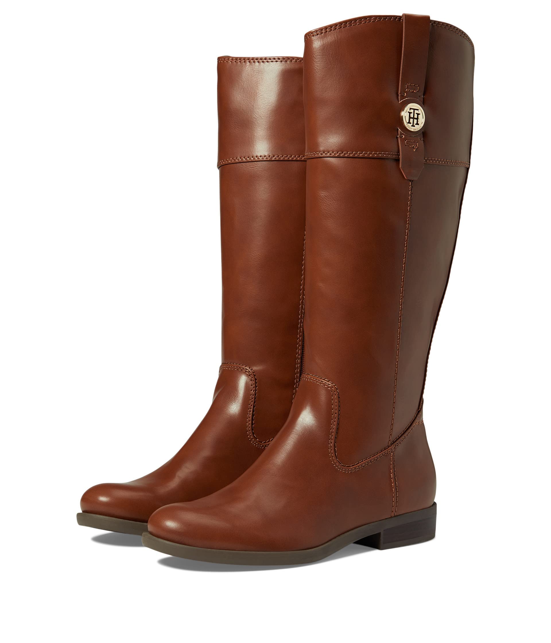Tommy Hilfiger Shano, Botas de equitación para Mujer, Marrón Medio, 7