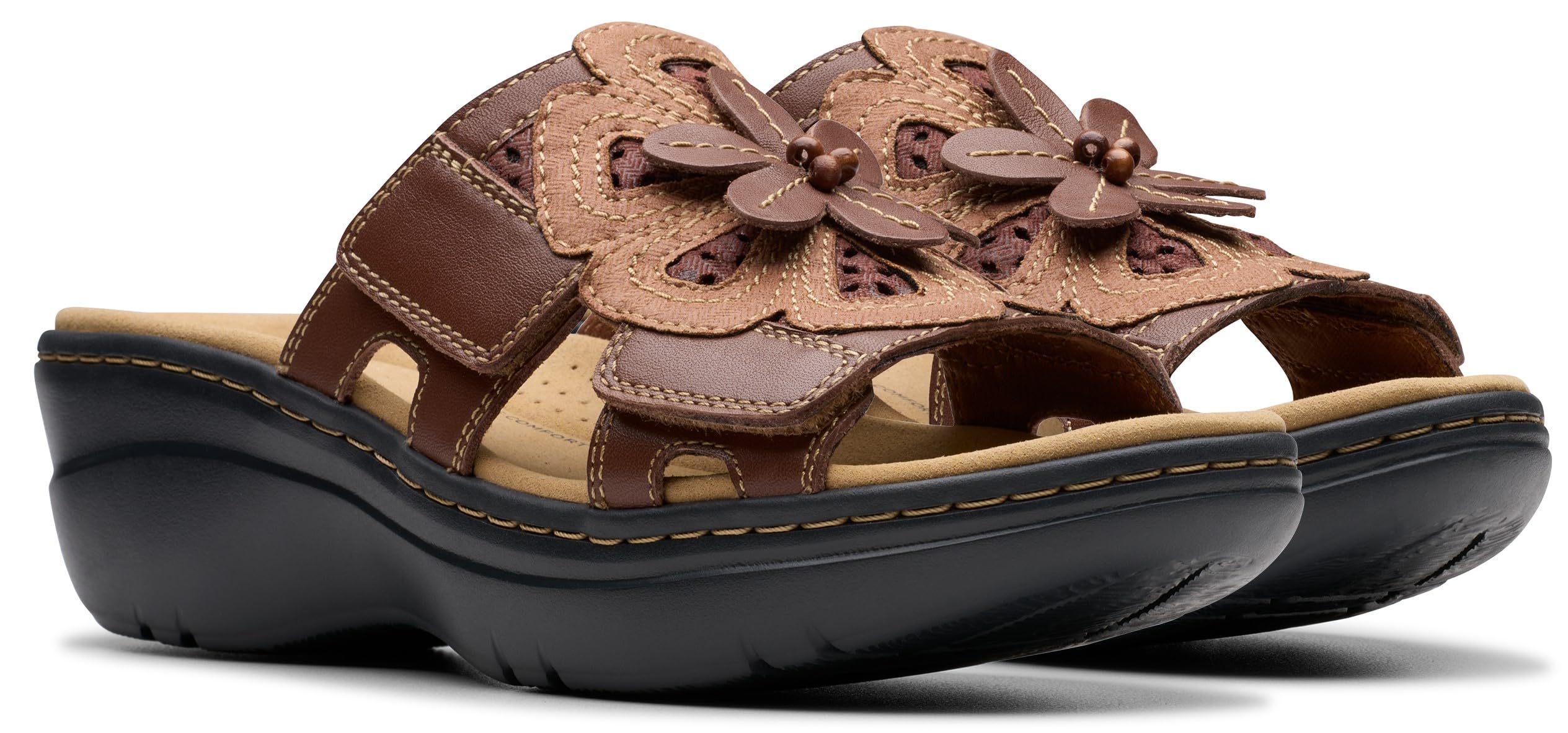 Clarks Mujer Merliah 2 Belle Marrón Multi Cuero 5 Mediano