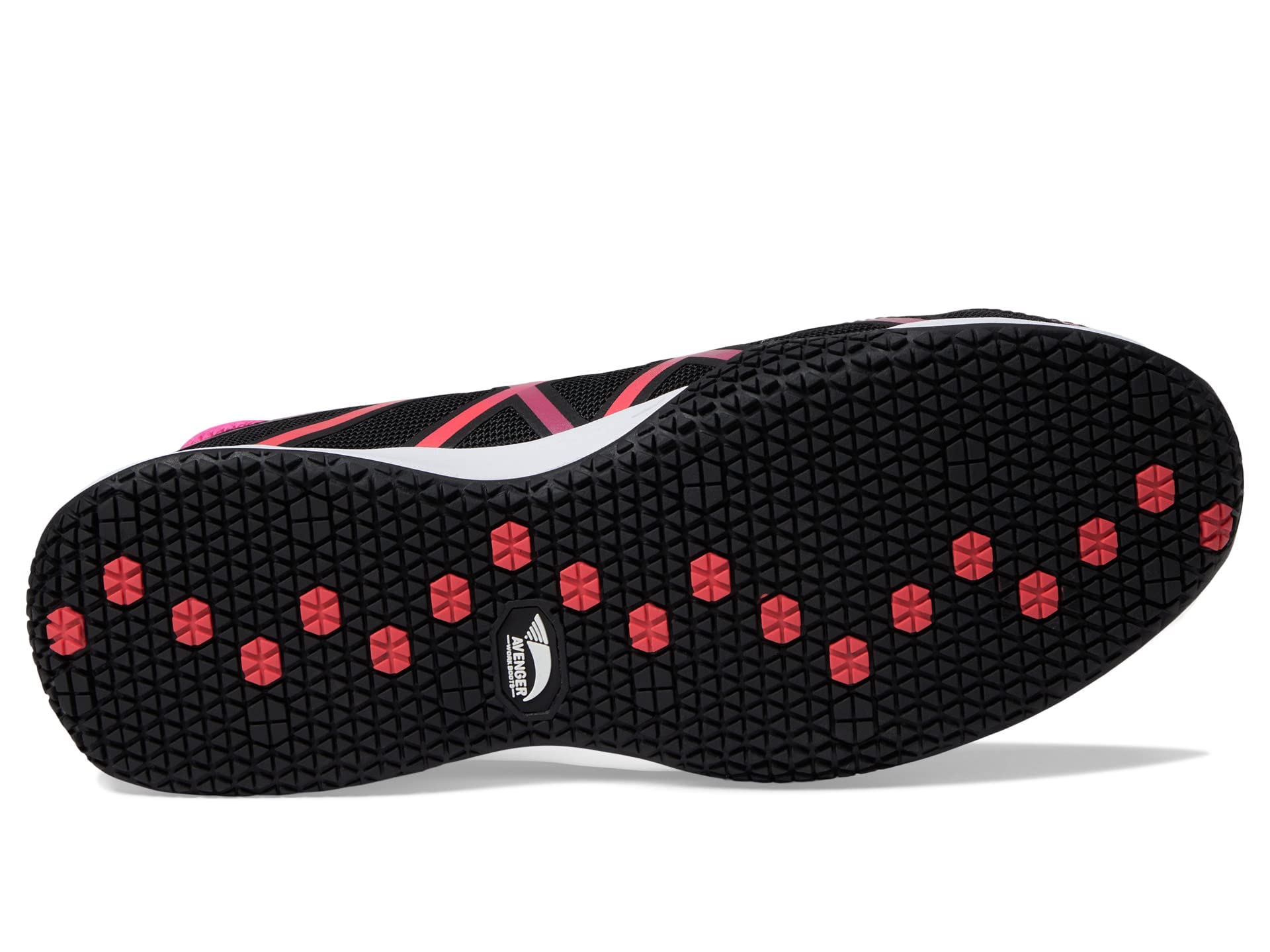 Botas de Trabajo Avenger Hydro Negro/Rosa 6.5 D - Anchas