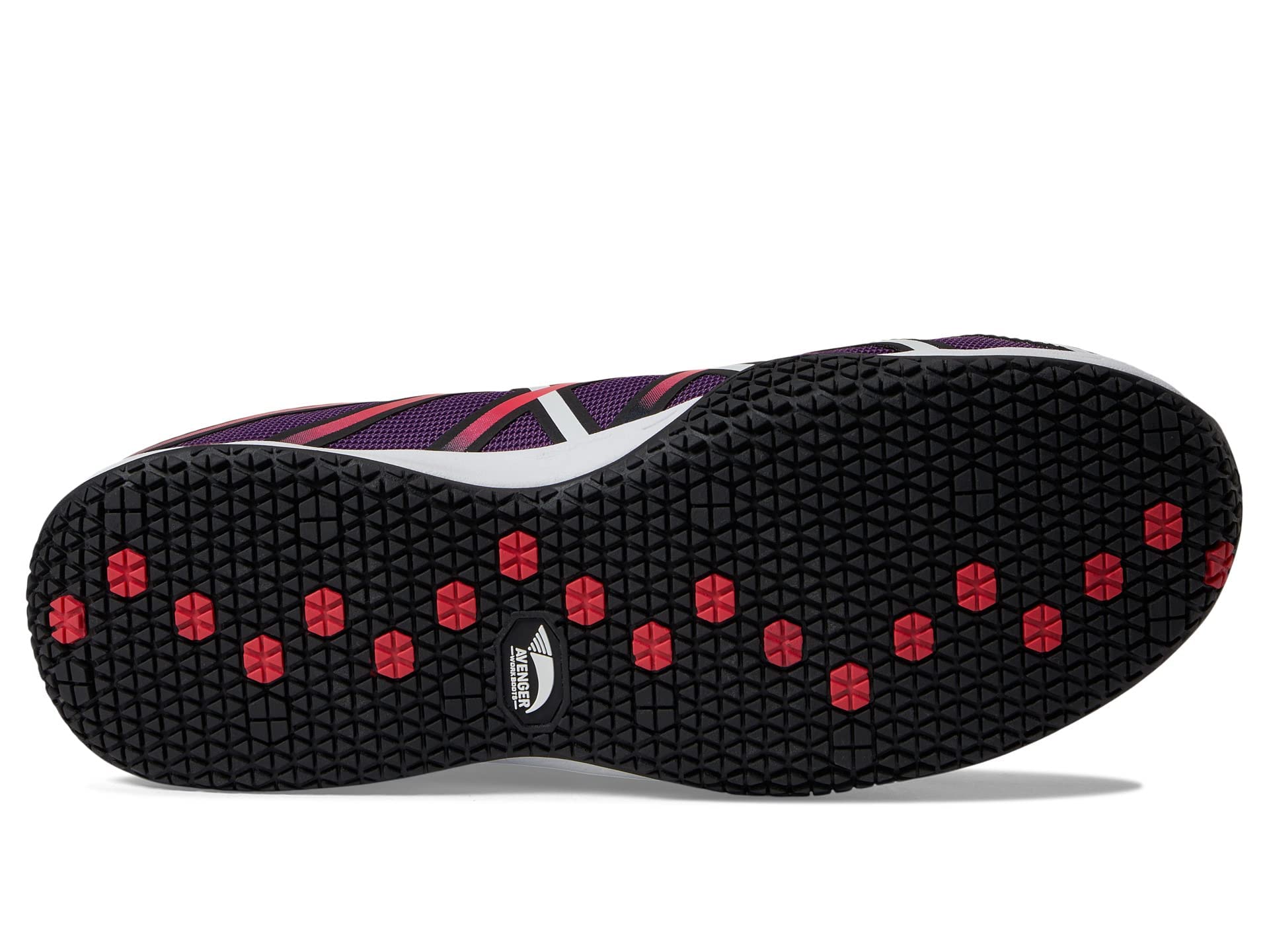 Botas de trabajo Avenger Hydro morado/blanco 8.5 D - Anchas