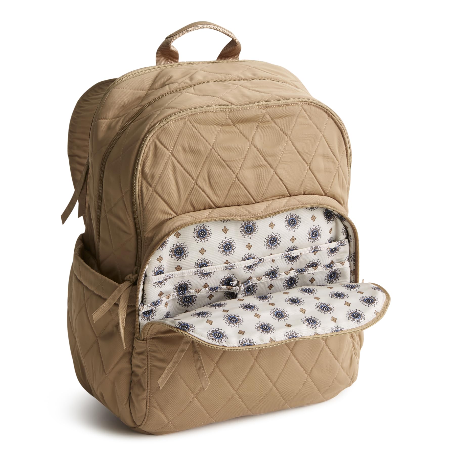 Vera Bradley Mochila Bancroft grande para mujer - Sarga de alto rendimiento, ojo de t